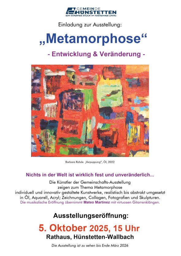 Ausst. - Plak. Metamorphose m. Musiker 2025.doc Plakat der Ausstellung Metamorphose