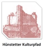 Kulturpfad Logo mit stilisiertem Abbild der Burg Wallrabenstein