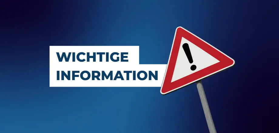 Wichtige Information