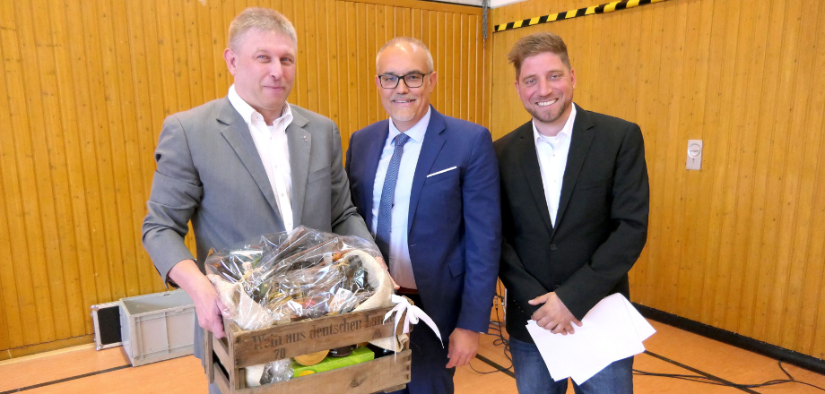 Amtseinführung Jan Kraus - Präsentkorb Amtseinführung Jan Kraus - Präsentübergabe