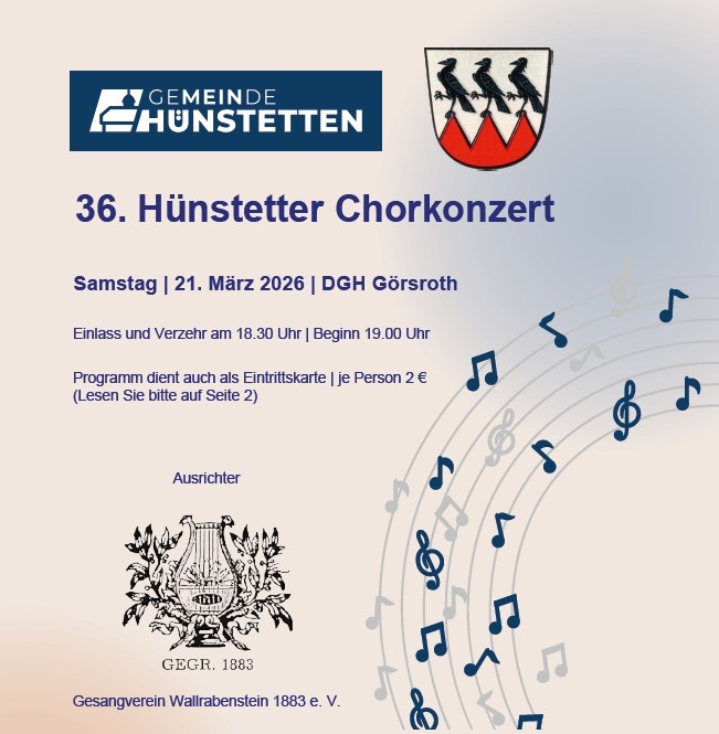 Website News - Hünstetter Chorkonzert