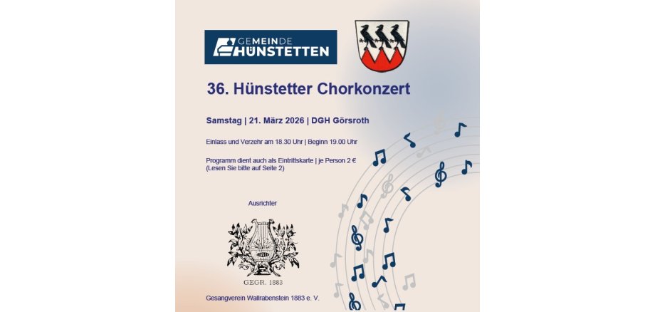Website News - Hünstetter Chorkonzert