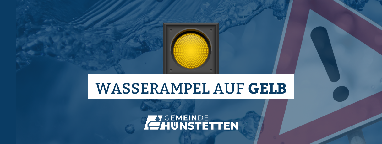 Hinweis - Wasserampel GELB